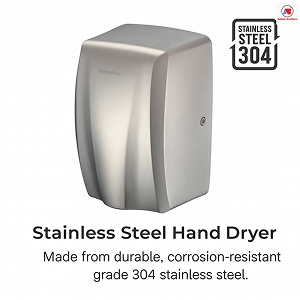 Hand soap dispenser, hand drier ss