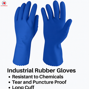 Rubber hand gloves
