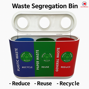 Wast segregation bin
