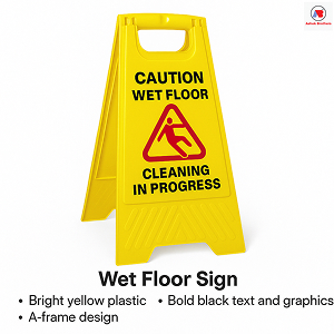 Wet floor sign