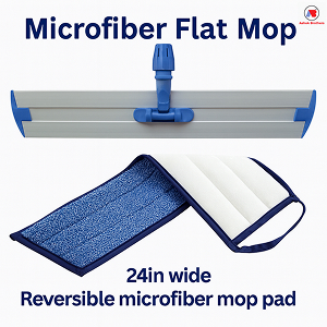 Microfiber flat mop