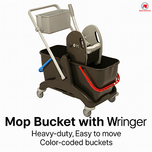 Mop bucket with wringer